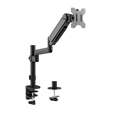 Single Monitor Pole-mounted Gas Spring Monitor Arm