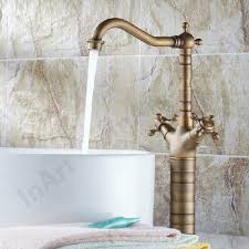 Norva High-leg Basin Mixer - Antique Brown