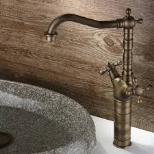 Norva High-leg Basin Mixer - Antique Brown