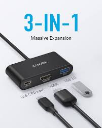 ANKER POWER EXPAND 3-IN-1 USB-C PD HUB-GREY