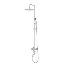 3-Function Hot & Cold Rain Shower Set – Chrome Glossy