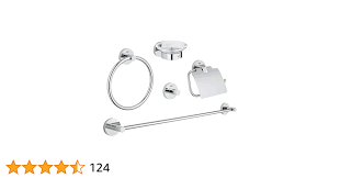 Chrome GROHE ESSENTIAL NA Accessory Set (5 Pieces)