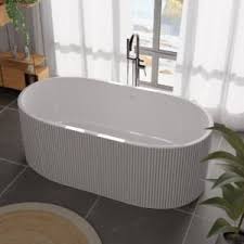 YL6215 – Solid Surface Freestanding Bathtub (White)