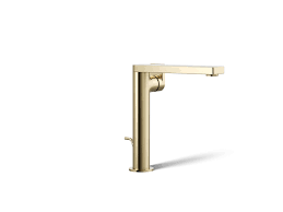 Zinc Handle Brass Basin Mixer Brushed Gold
