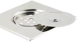 Floor Drain 20x20x1 - Chrome