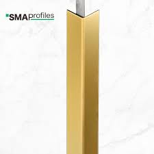 Tile Trim – Brushed Brass External Corner | BAP002-17BS (2mtr Solid Body)