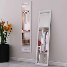 CHD-00670 Wood Over-the-Door Mirror – White: