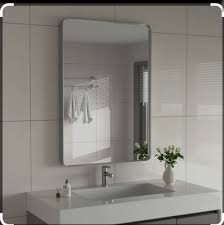 Curved Square Plain Mirror