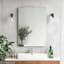 Curved Square Plain Mirror