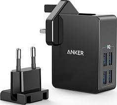 Anker Power Port 4 LITE 4-Port Wall Charging Adapter (A2042L11) - Black