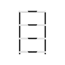 Cosmoplast Plastic 4-tier Shelving Rack