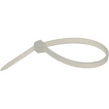 BANDEX WHITE NYLON CABLE TIES (100PCS/PACKET)