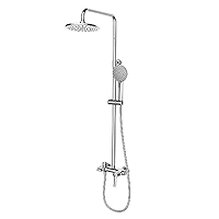 3-Function Hot & Cold Rain Shower Set – Chrome Glossy