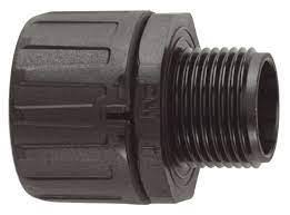 FLEXICON FPA SERIES M20 STRAIGHT CONDUIT FITTING BLACK 20MM