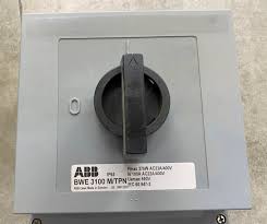 ABB BWE3100M/TPN ENCLOSED SAFETY SWITCH-DISCONNECTOR 100A,BWE 3100 M/TPN.INTERLOCKED COVER