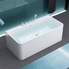 حوض جاكوزي أكريليك 170×75×58 سم - صنبور نحاسي وملحقات سبا | C-3246-17