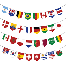 Qatar World Cup Custom National Country Flags (Argentina, Tunisia, Belgium)