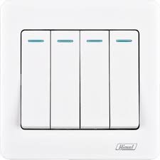 4 Gang 1 Way Switch 16A - G5 141-White