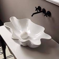 Shell Pearl Wash Basin Accessory -pearl White