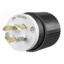 BRYANT 20A TWIST LOCK TRIPLE GRIPPER NYLON PLUG