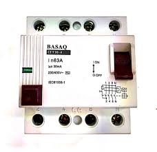 BASAQ 4P 63A,RESIDUAL CURRENT CIRCUIT BREAKER