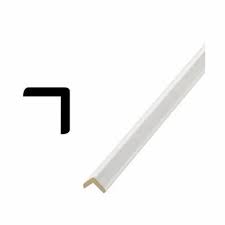 WPC Decorative Trim (L Corner) – WG34 White Wood Grain, 2.9m