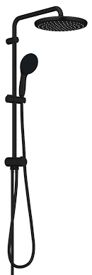 Square Shower Column With 2 Way Diverter With Thermostatic - (matt Black) 15268bb-t01