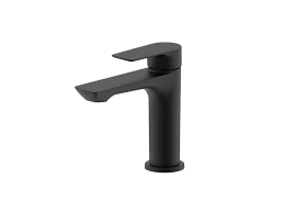 Velvet Wash Basin Mixer With Click Clack Waste - (matt Black) 8v331bb-090