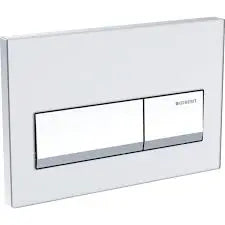 Flush Button Magnus Glass White BuyonBudget
