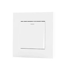 1Gang 2Way Switch (White) PC Panel & PC Frame