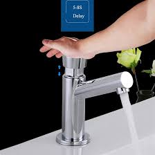 Self-closing Tap Water Saving Time Polished Chrome