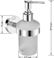 Stresa Brass Holder With Glass Soap Dispenser