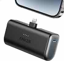 Anker Nano Power Bank 12W,Built In Lightning connector (A1645H11)- BLACK