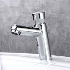 Self-closing Tap Water Saving Time Polished Chrome