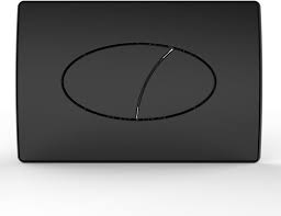 Slovenia Ovate Duo Flush Button Matt Black