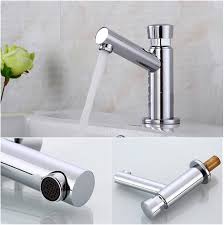 Self-closing Tap Water Saving Time Polished Chrome