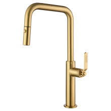 Vessel Basin Mixer Faucet With Handle - Brushed Gold