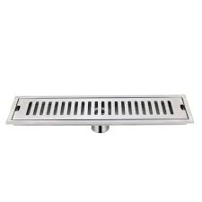 T62 Linear Floor Drain 10x60 cm – Stainless Steel with Copper Self-Sealing Core
