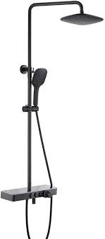 Shower Set Hot & Cold Matt Black