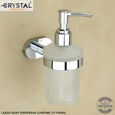 Stresa Brass Holder With Glass Soap Dispenser