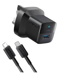Anker 323 Charger With 322 USB-C TO USB-C Cable (33W,3 FT) (B2331K11) - Black