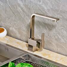 Kitchen Faucet Simple 1 Hole 1 Handle - Brushed Gold