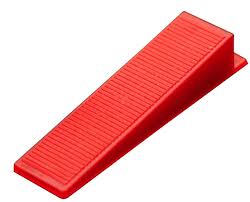 Zin Leveling System Wedge – Red Plastic Spacer (100 Pcs/Pack) | Model TER04-4208B100