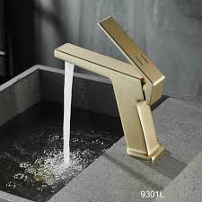 Single Lever Basin Mixer Brushed Gold