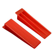 Zin Leveling System Wedge – Red Plastic Spacer (100 Pcs/Pack) | Model TER04-4208B100
