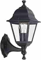 Black E27 (60W) - 6005 outdoor wall light