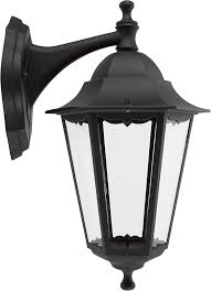 Black E27 (60W) - 6006 outdoor wall light