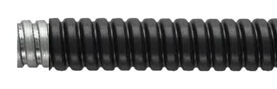 FLEXICON LFHU LOW FIRE HAZARD COATED GALVANIZED STEEL FLEXIBLE CONDUIT BLACK