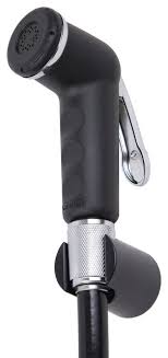 Shut Off Cruiser Bidet Shower - Black & Grey