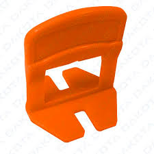 Tile Spacer Clip 0.5mm – Orange Two-Level Leveling Clip (250 Pcs/Pack) | Model TER04-4309EB05